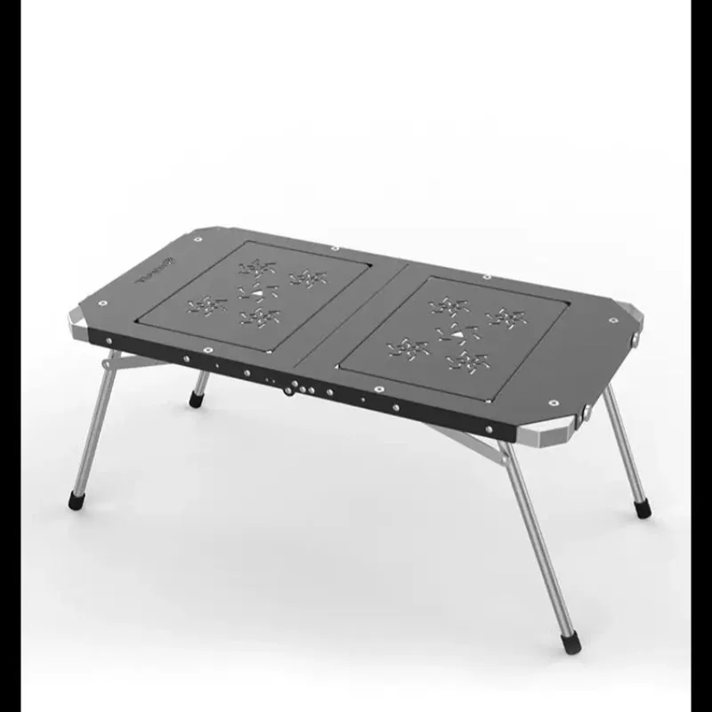 Homful Outdoor IGT Table Aluminum Alloy Folding Lifting Table Camping BBQ Multifunctional Detachable Table Barbecue Picnic