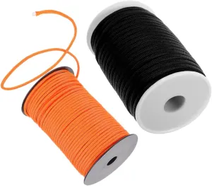 Homoyoyo 2rolls Outdoor Camping Tent Rope of High Strength Canopy Cord for Awning Emergency Use and Craft Activities Portable -Skid Versatile Outdoor Utility Rope