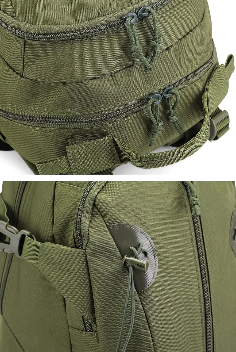 HOW'ON Hunting Backpack 30L Outdoor Waterproof Camo Hunting Pack Army Green