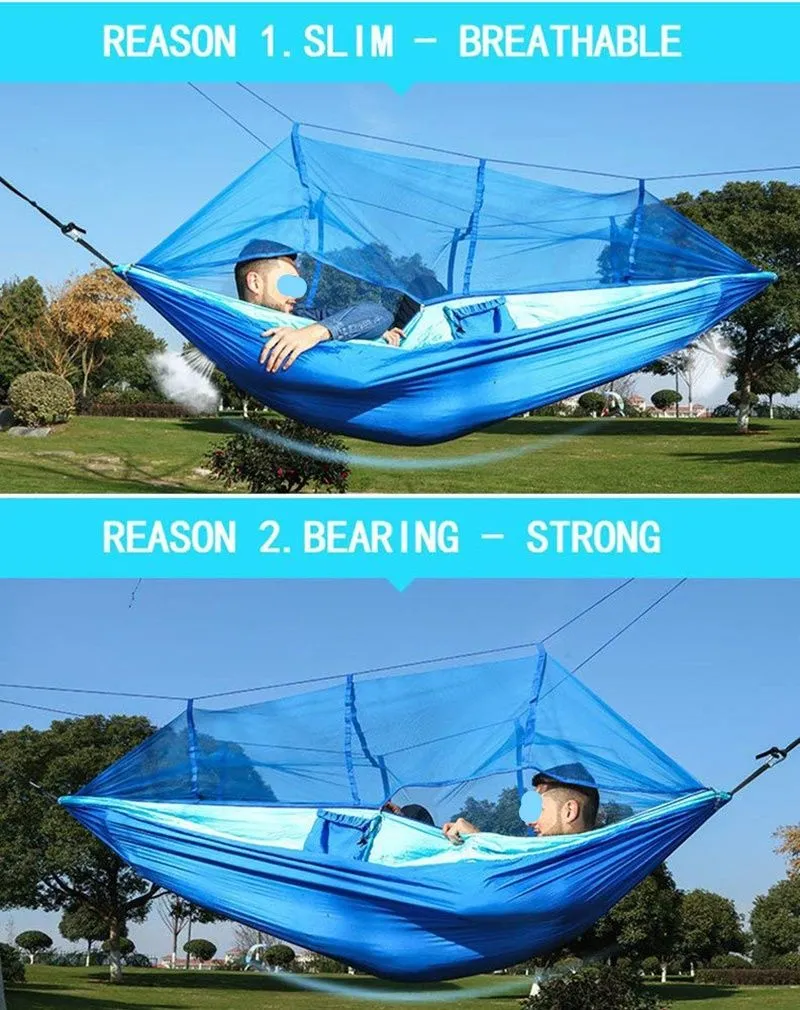 Huge selection Nylon Mosquito Camping Safe payments Portable Anti-Mosquito Net with Sleeping Hammock Outdoor Windproof Hammock Ultralight Swing