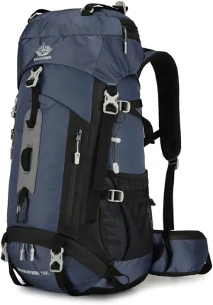 HXBER Waterproof Backpacking Mountaineering Backpack 60L Hiking Backpack Large ty Camping Backpack