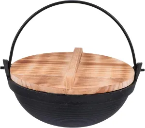 IMIKEYA 1Set Outdoor Cast with Lid Japanese Style Camping Cookware for Backpacking Family Gatherings and Picnics Non Stick Cooking Pot