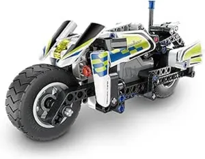iM.Master Pull Back Racing Police Motorbike, 193 Piece (Can Combine with 5805)