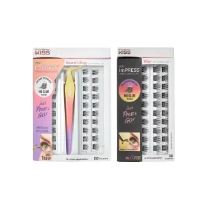 imPRESS Press-On Falsies 2-Pack Natural & Wispy - 60 Clusters