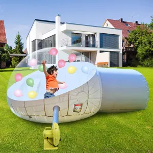 Inflatable Bubble Camping House Tent, Outdoor Clear Dome Camping Cabin Bubble Tent with Air Blower for DIY Backyard Camping Stargazing