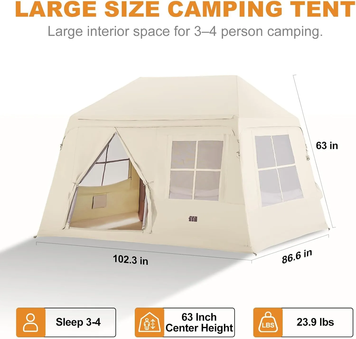 Inflatable Tents for Camping, Large Blow Up Tents for Camping Easy Set Up