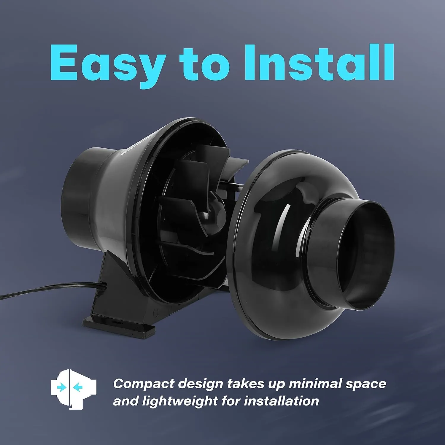 iPower 4 Inch 230 CFM Inline Duct Ventilation Fan with Speed Controller, Quiet Vent Blower for Hydroponics Grow Tent, Greenhouse Air Circulation, Upgrade