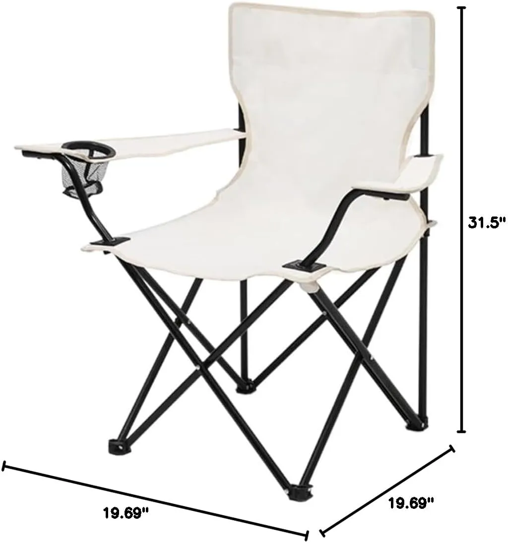IRYZE Outdoor Chair Folding Camping Chair Outdoor Folding Chair with Armrests Ultra Light Portable Camping Chair Back Recliner Leisure Chair Fishing Stool Camping Chair Foldable Chair