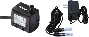 Jebao JP900 Pond Feature & Indoor Submersible Fountain Pump with QL02 Light - 145 GPH