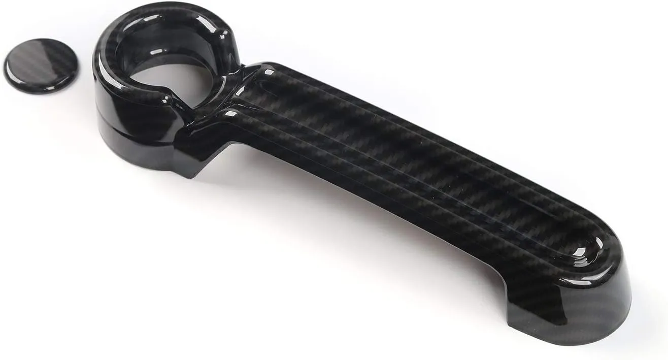 JeCar Door Handle Cover & Tailgate Handle Cover ABS Exterior Trim Kits for 2007-2018 Jeep Wrangler JK JKU/ 2008-2012 Jeep Liberty / 2007-2011 Dodge Nitro, Carbon Fiber Texture