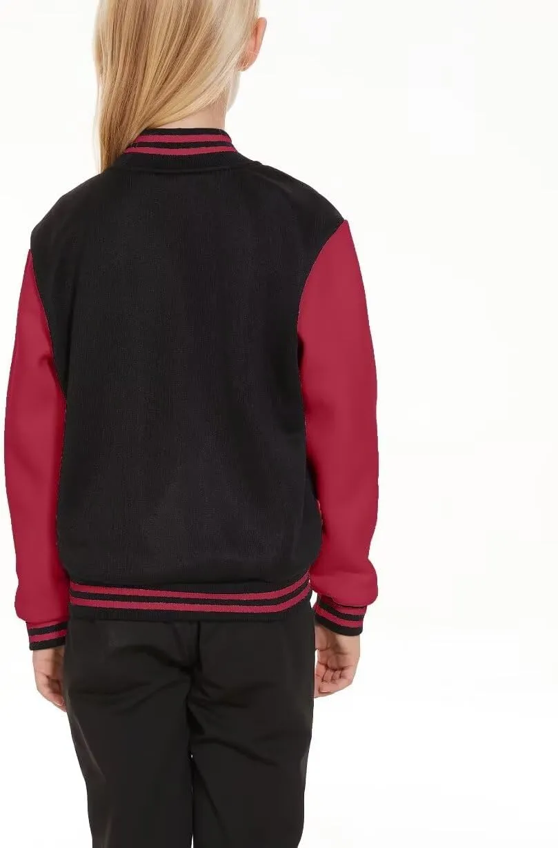 Jeecoin Kids Baseball Jackets Boys Girls Varsity Bomber Jacket Casual Lightweight Sports School Jacket