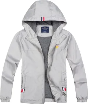 Jingle Bongala Boys Girls Lightweight Breathable Raincoat Waterproof Hooded Rain Jacket Windbreaker Easy to Fold