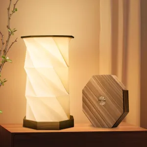 JTT Rechargeable Portable Table Lamp Small Cordless Desk Lamp LED Stepless Dimmable Night Lights Bedside Foldable Paper Lamp for Home Office Bedroom Living Room Travel Camping DIY Painting