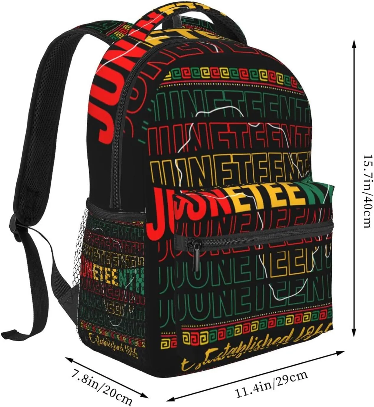 Juneteenth Celebrating Black Freedom Backpack Lightweight Laptop Backpack Casual Daypack Travel Double Shoulder Bag For Women Men