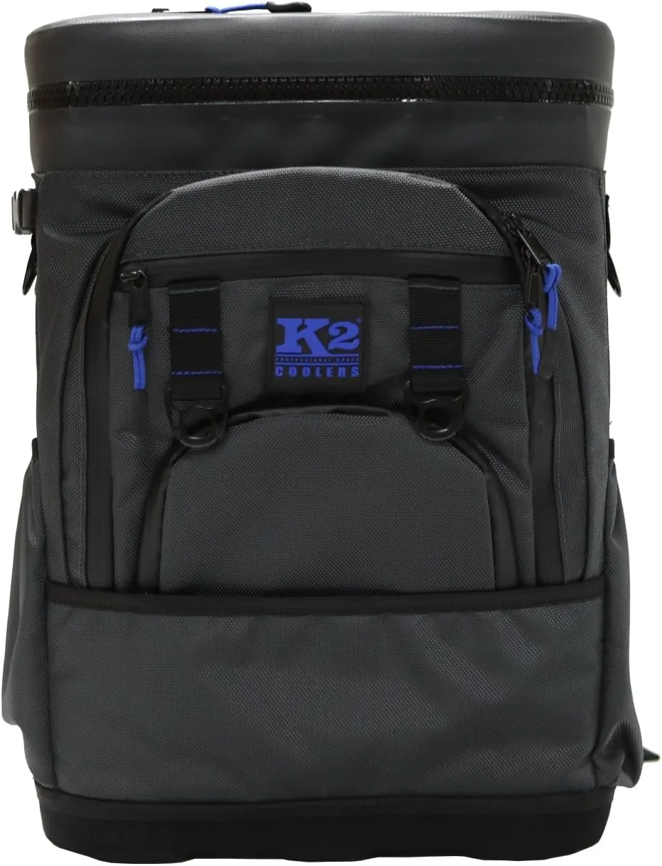 K2 Coolers Sherpa Backpack Cooler, Dark Grey