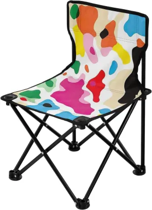 Kigai Folding Camping Chair Heavy Duty Chair Ultralight Compact Portable Beach Chair for Outdoor Camp, Hiking, Travel, Beach, Sporting Event and Picnic, Colorful Camouflage