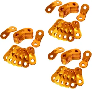 Kisangel 3sets Camping Tent Ropes Reflective Guy Line Wind Rope Buckles Aluminum Alloy Adjuster Tent Tensioner Clips 40pcs*3