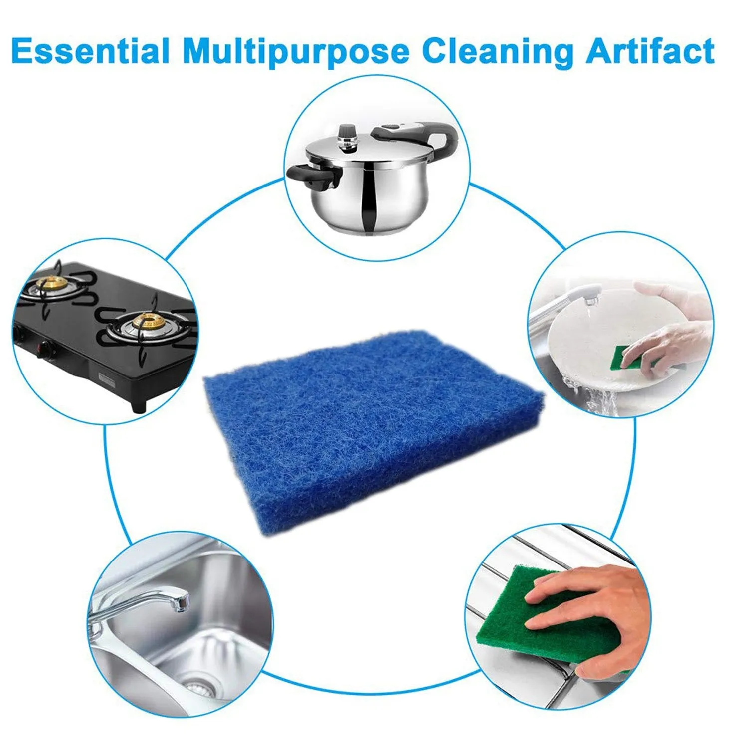 Kitchen Scrubber Pads for Utensils & Tiles