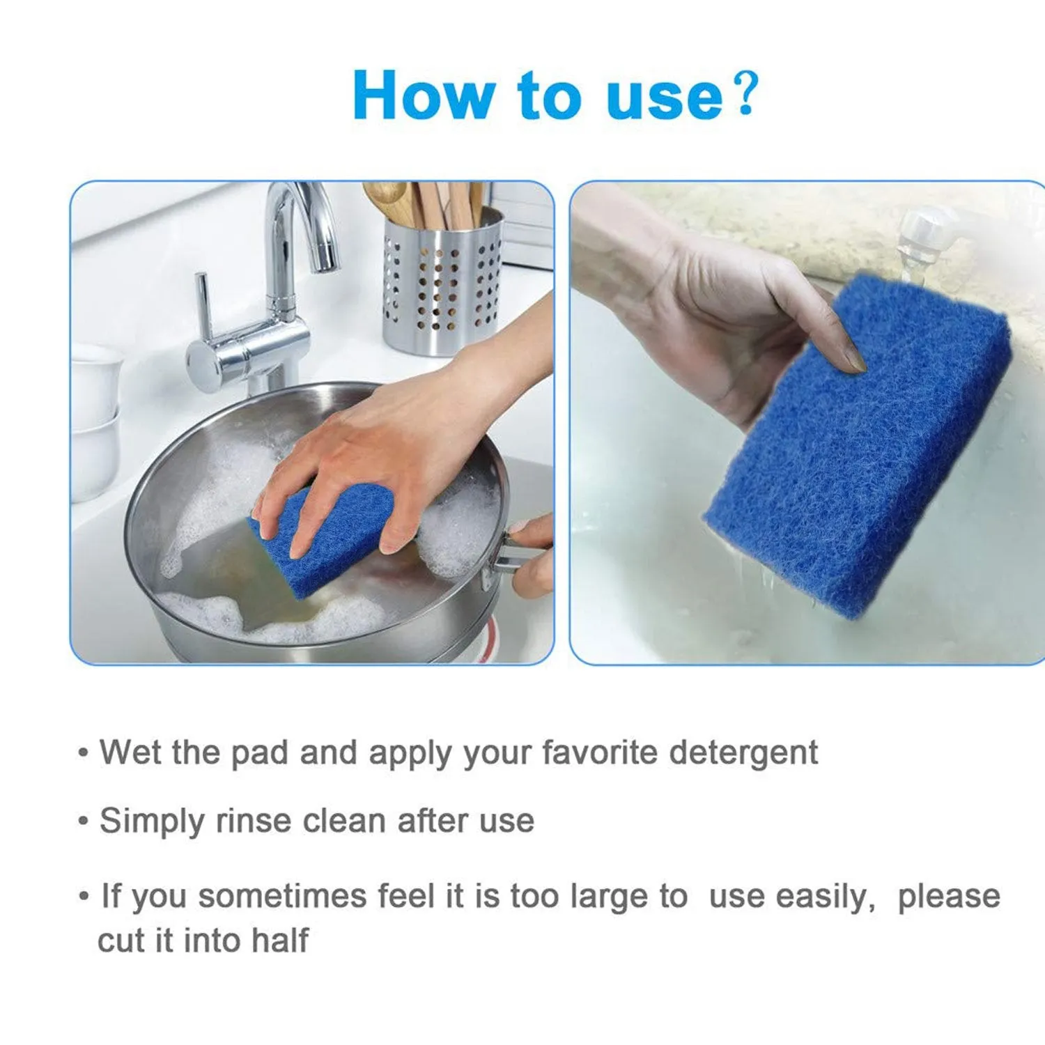 Kitchen Scrubber Pads for Utensils & Tiles