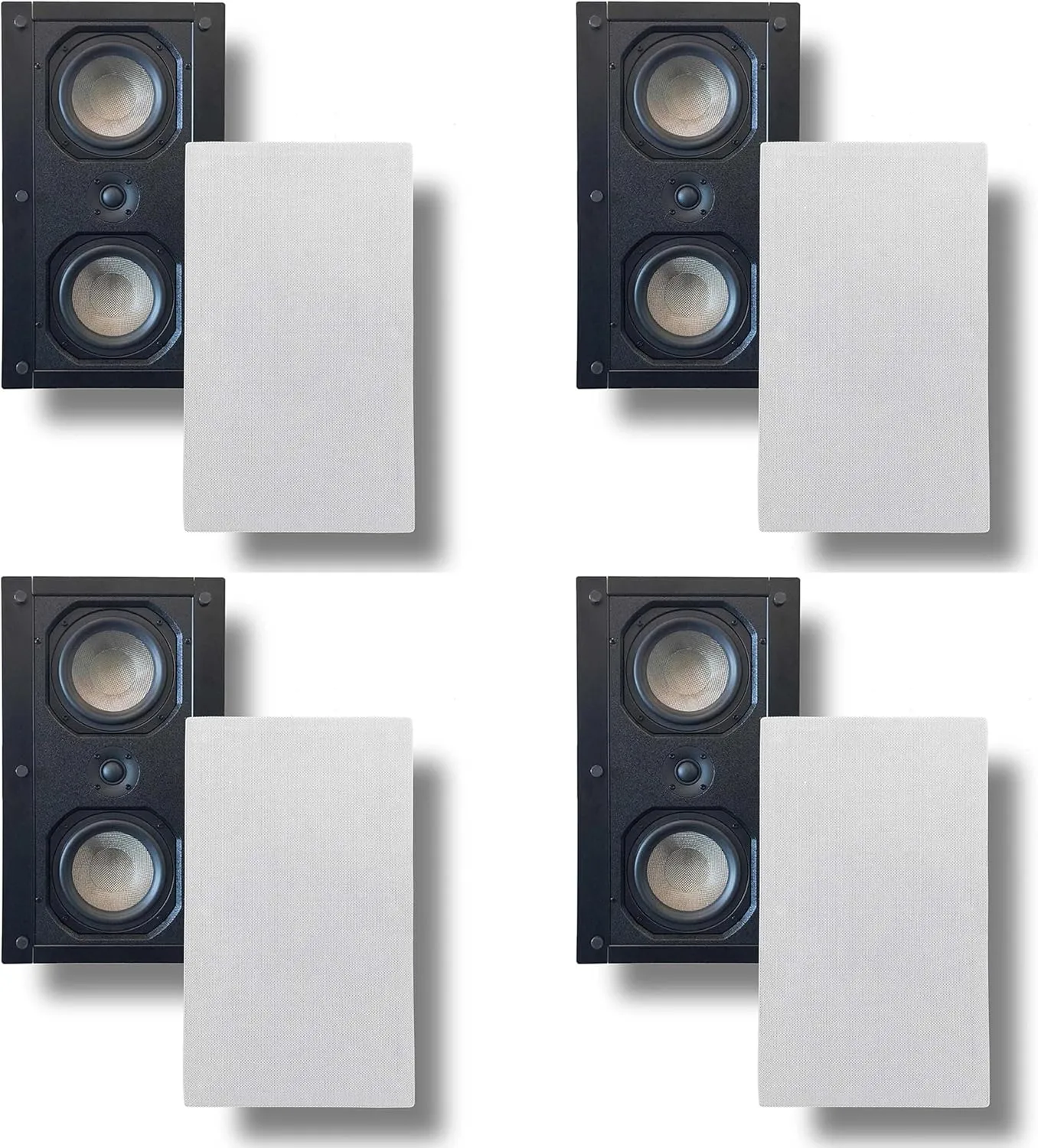 KLH (4) Faraday Series M-8600-W Dual 6.5″ Fiberglass/Kevlar® Laminate Cone woofers