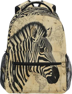 KLL Backpack for Men Women Waterproof Carry On Backpacks with Chest Strap Gift Men & Women Boho Vintage Simplified Stripes