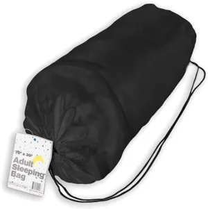 Kole Imports SLEEPBAGBLK Adult Sleeping Bag - Black