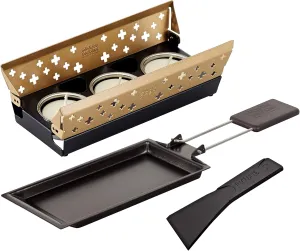 Kuhn Rikon Mini Candle Light Raclette Set, Small, Gold