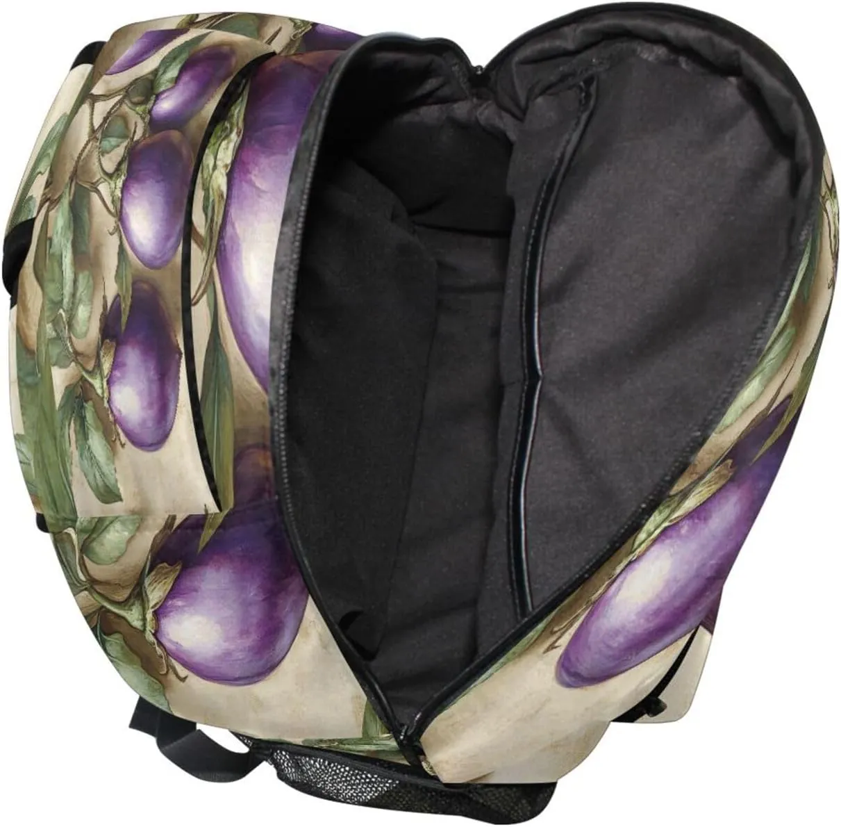 Laptop Backpack for Teenager Waterproof Backpack With Water Bottle Pocket with Chest Strap Gift Men & Women Eggplant Danish Style
