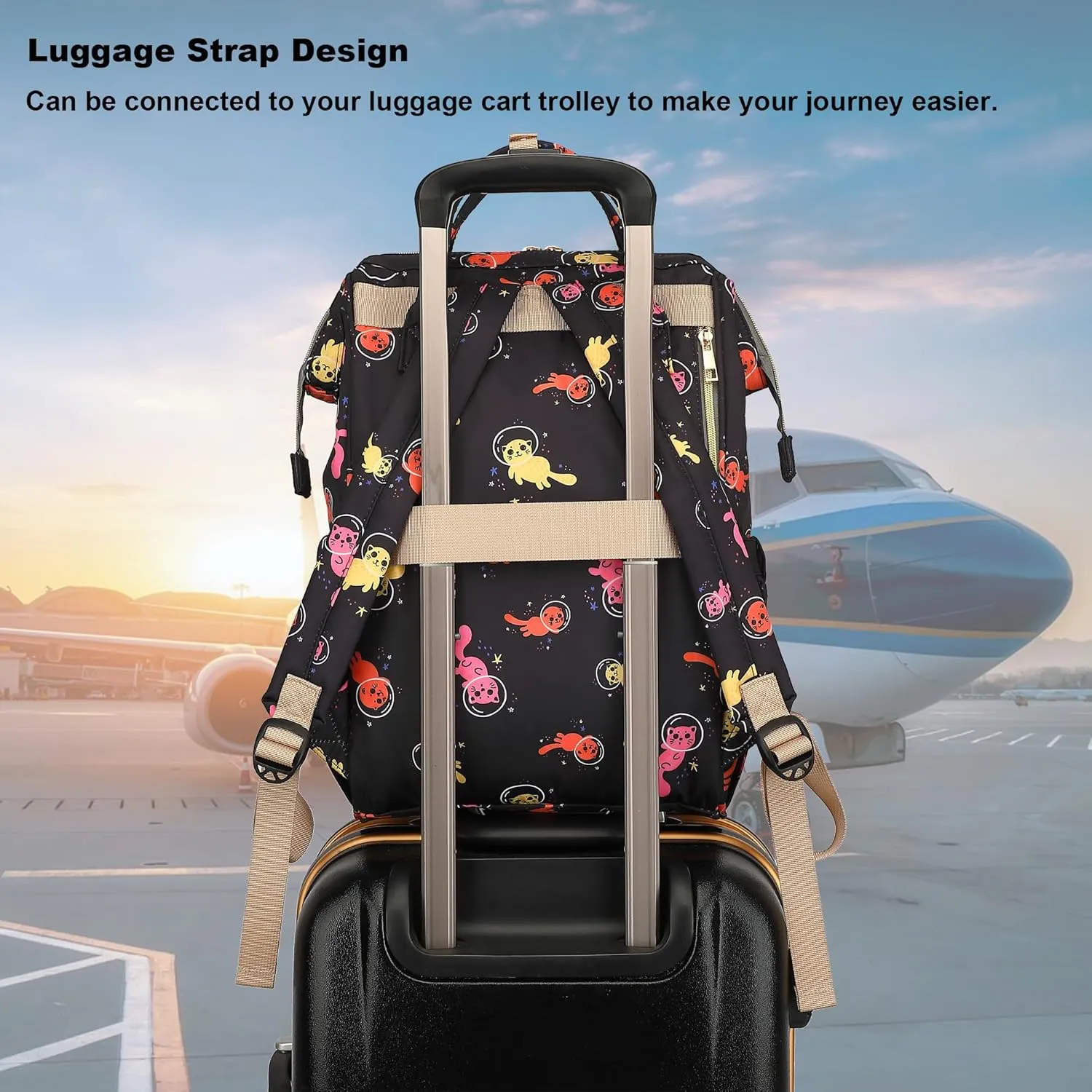 Laptop Backpack for Women Men, 15.6 inch College School Backpack Bookbag for Work/School/Travel/Business (Cat)