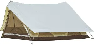 Large Cotton Tent 2-3 Person Family Camping Tent Tower Bell Tent, Waterproof Teepee Pyramid Tent, UV50 Anti-UV, 2000mm Waterproof, Great for Hiking Ba
