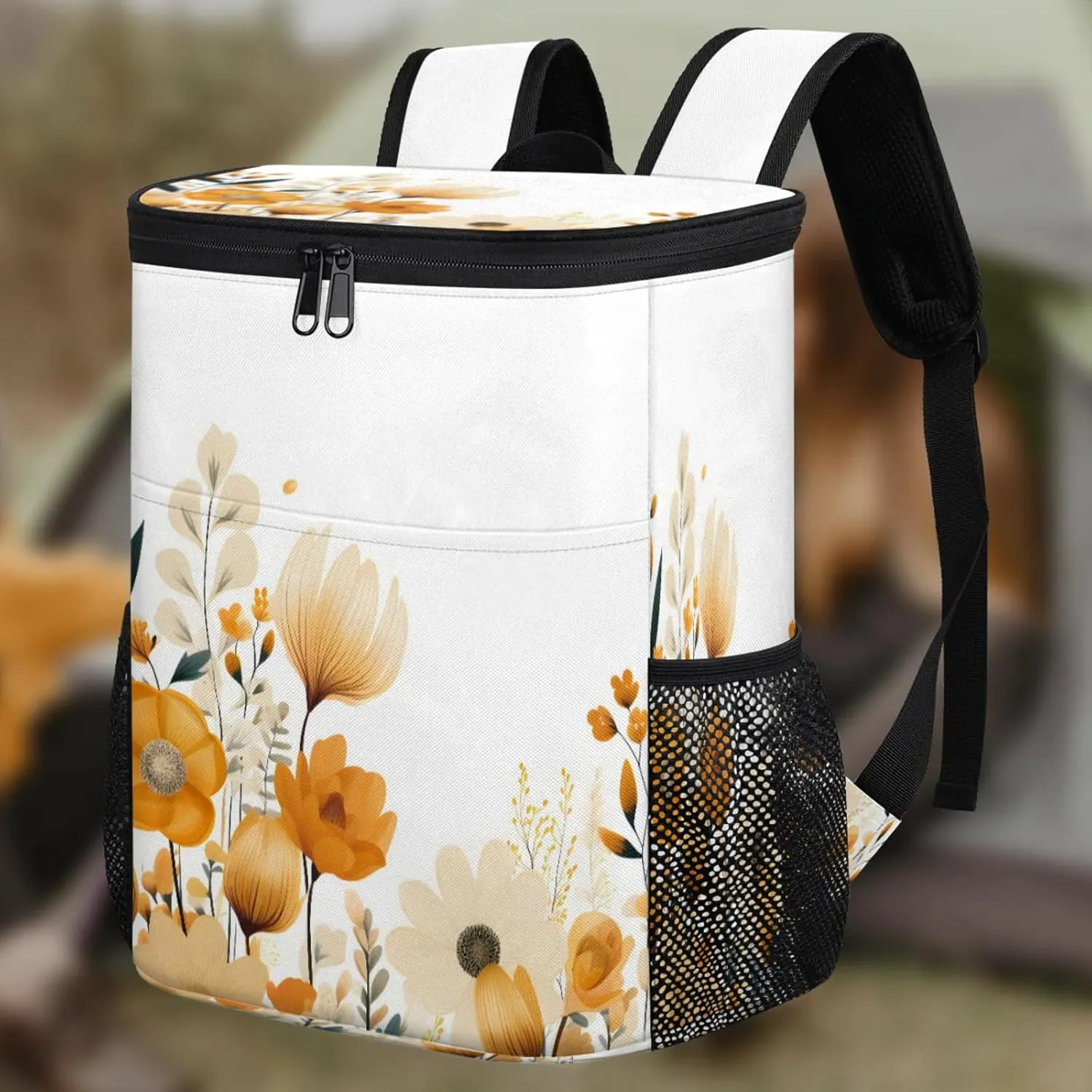 Large Insulated Cooler Backpack, Leak Proof Backpack 30 Cans, Cooler Bag for 12h Hot/Cold Retention