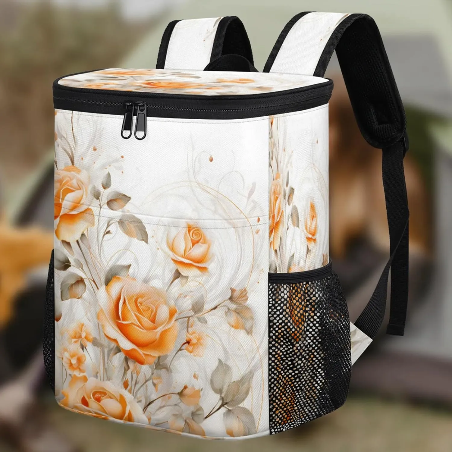 Large Insulated Cooler Backpack, Leak Proof Backpack 30 Cans, Cooler Bag for 12h Hot/Cold Retention