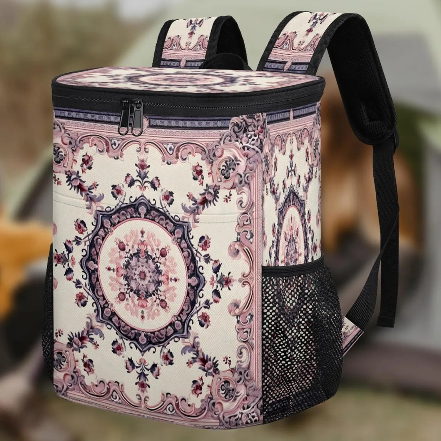 Large Insulated Cooler Backpack, Leak Proof Backpack 30 Cans, Cooler Bag for 12h Hot/Cold Retention