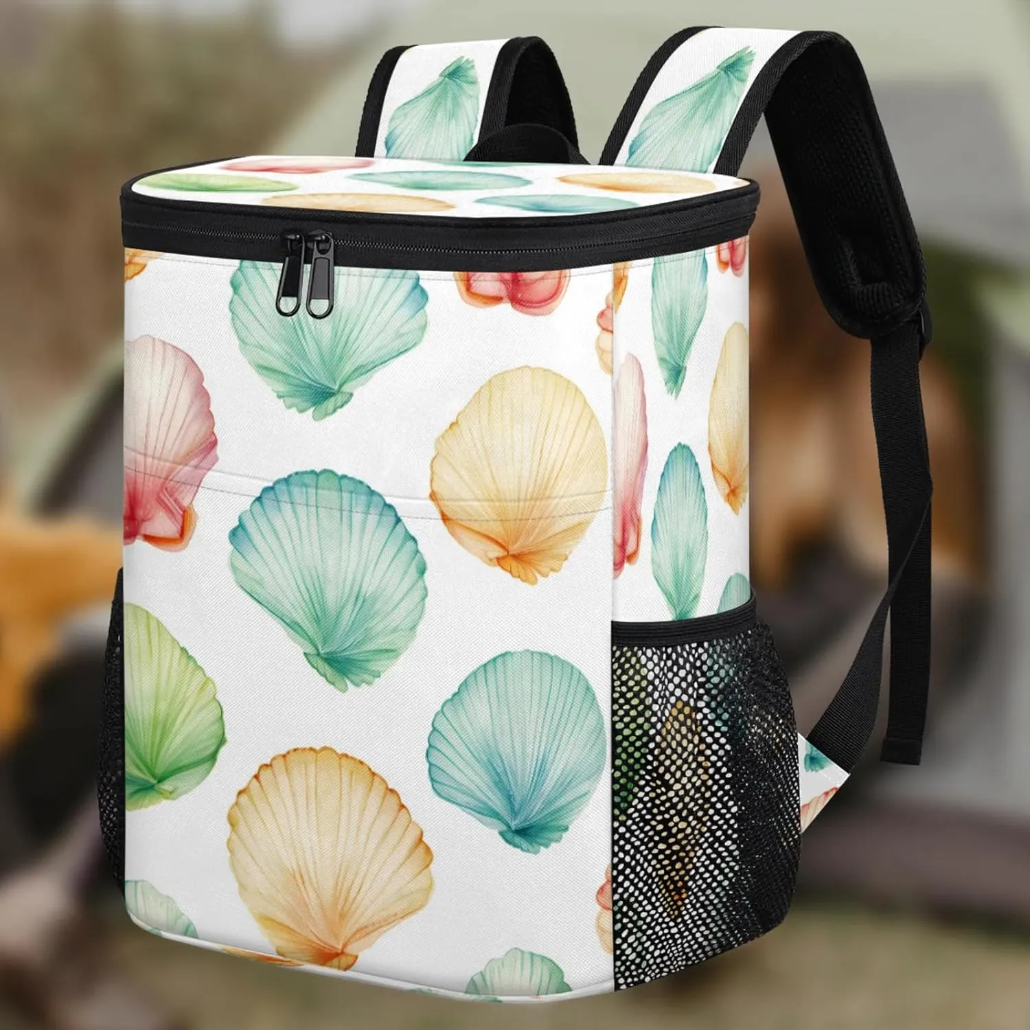 Large Insulated Cooler Backpack, Leak Proof Backpack 30 Cans, Cooler Bag for 12h Hot/Cold Retention