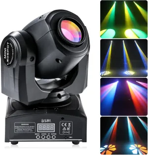 LED Moving Head DJ Lights 30W Spotlight with 8 GOBO 15 Color by DMX512 and Sound Activated Control - Mini Stage Lighting for Parties Disco Wedding Church Live Show KTV Club...