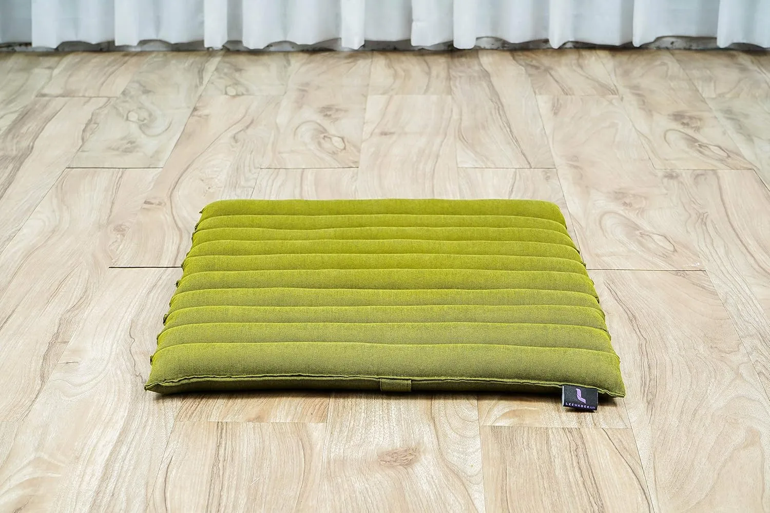 Leewadee Meditation Cushion Set – 1 Small Zafu Yoga Pillow and 1 Small Roll-Up Zabuton Mat Filled with Kapok
