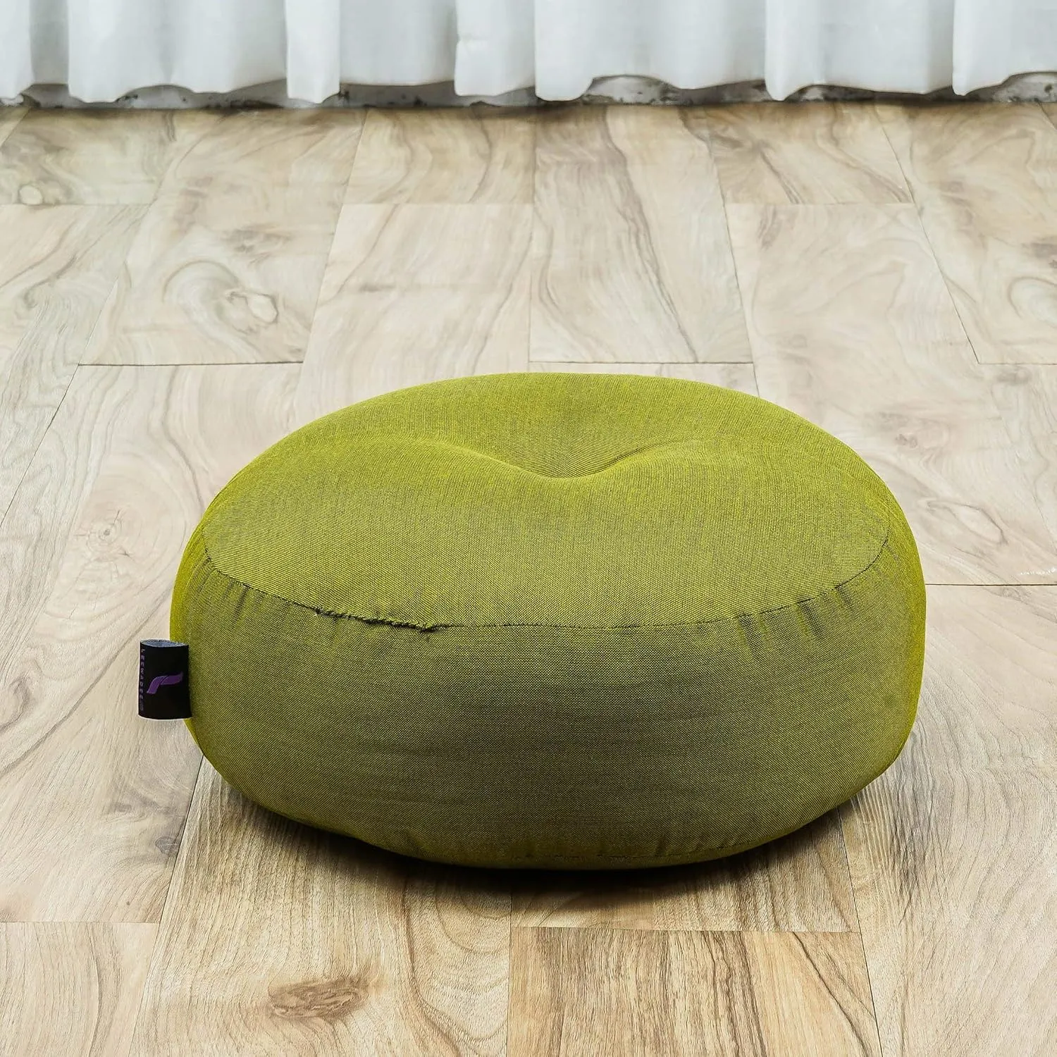 Leewadee Meditation Cushion Set – 1 Small Zafu Yoga Pillow and 1 Small Roll-Up Zabuton Mat Filled with Kapok