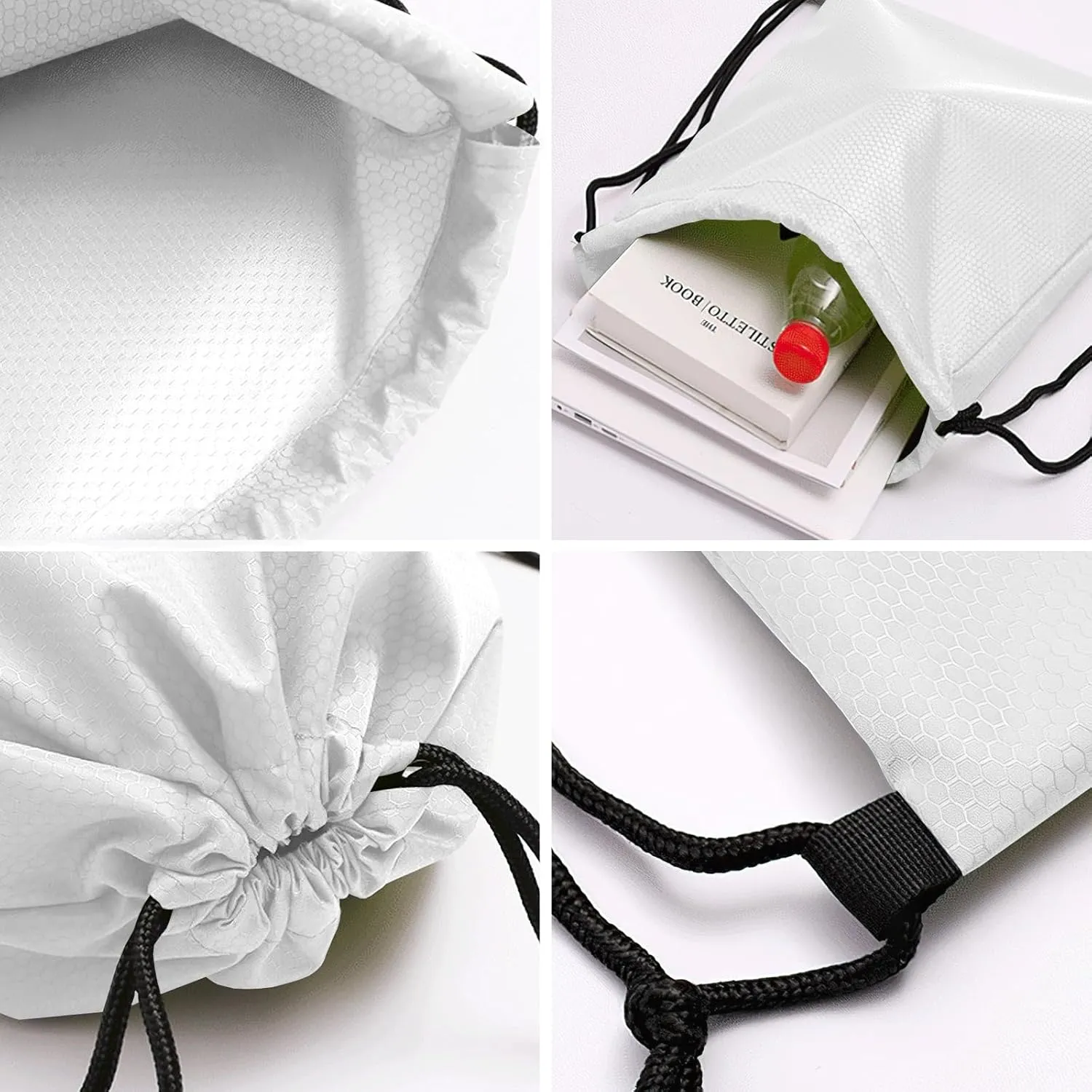 Letter A Drawstring Backpack Bag Sports Waterproof Storage Bags for Gym Yoga Competition Traveling