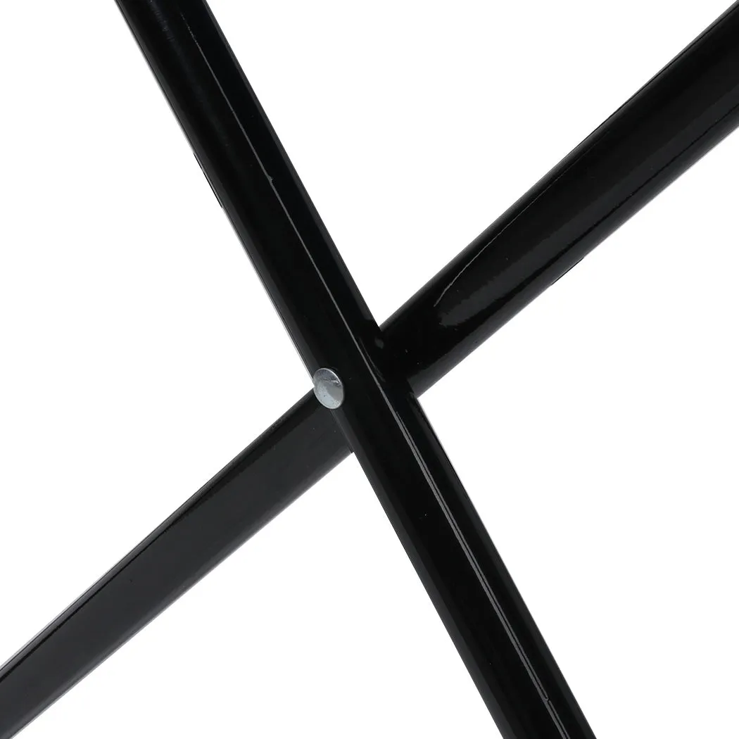 Levede Camping Chairs Folding Arm Foldable Black-ACT