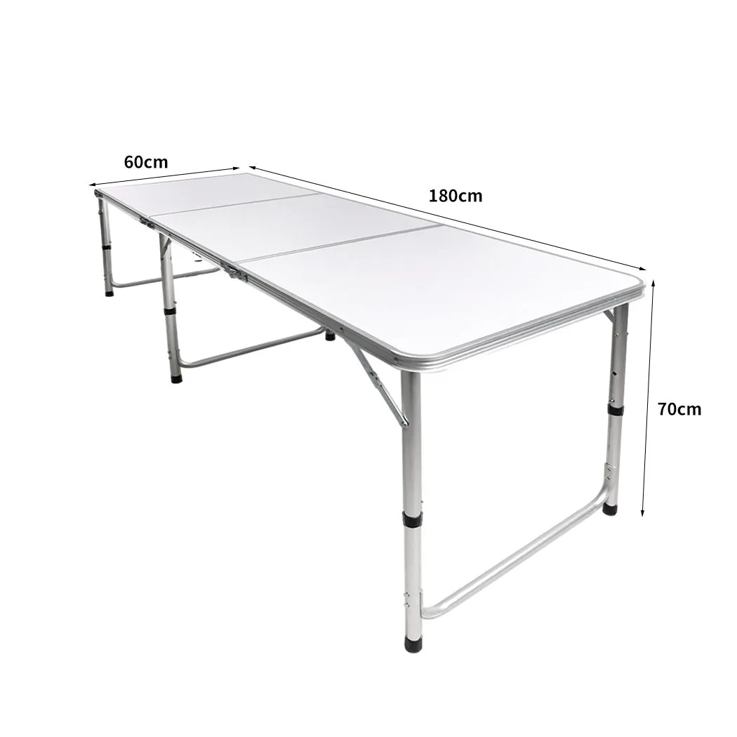 Levede Folding Camping Table Aluminium Silver