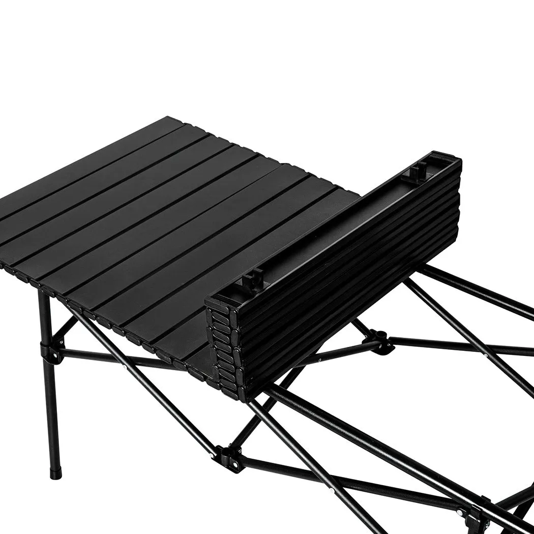 Levede Folding Camping Table Portable Black