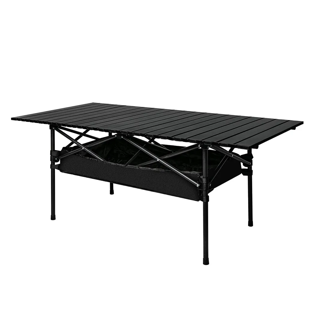 Levede Folding Camping Table Portable Black