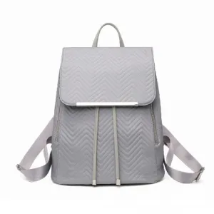LH2358 - Miss Lulu Lightweight And Elegant Daily Backpack - Grey