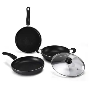 Lifelong LLCK19 Popular Non-Stick Cookware Set 3-Pieces