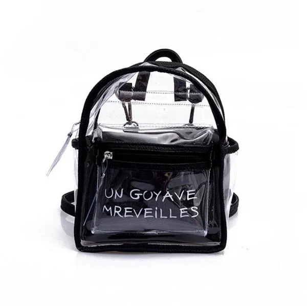 Light Pink Clear Backpack