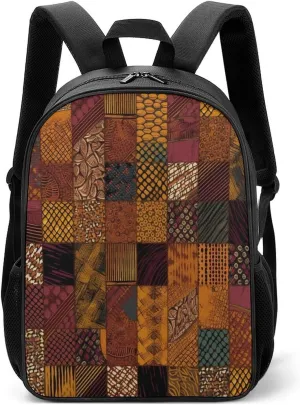 Lightweight Backpacks Cute Travel Bag Durable African Style Patchwork Printing Small Travel Backpack For Women & Men