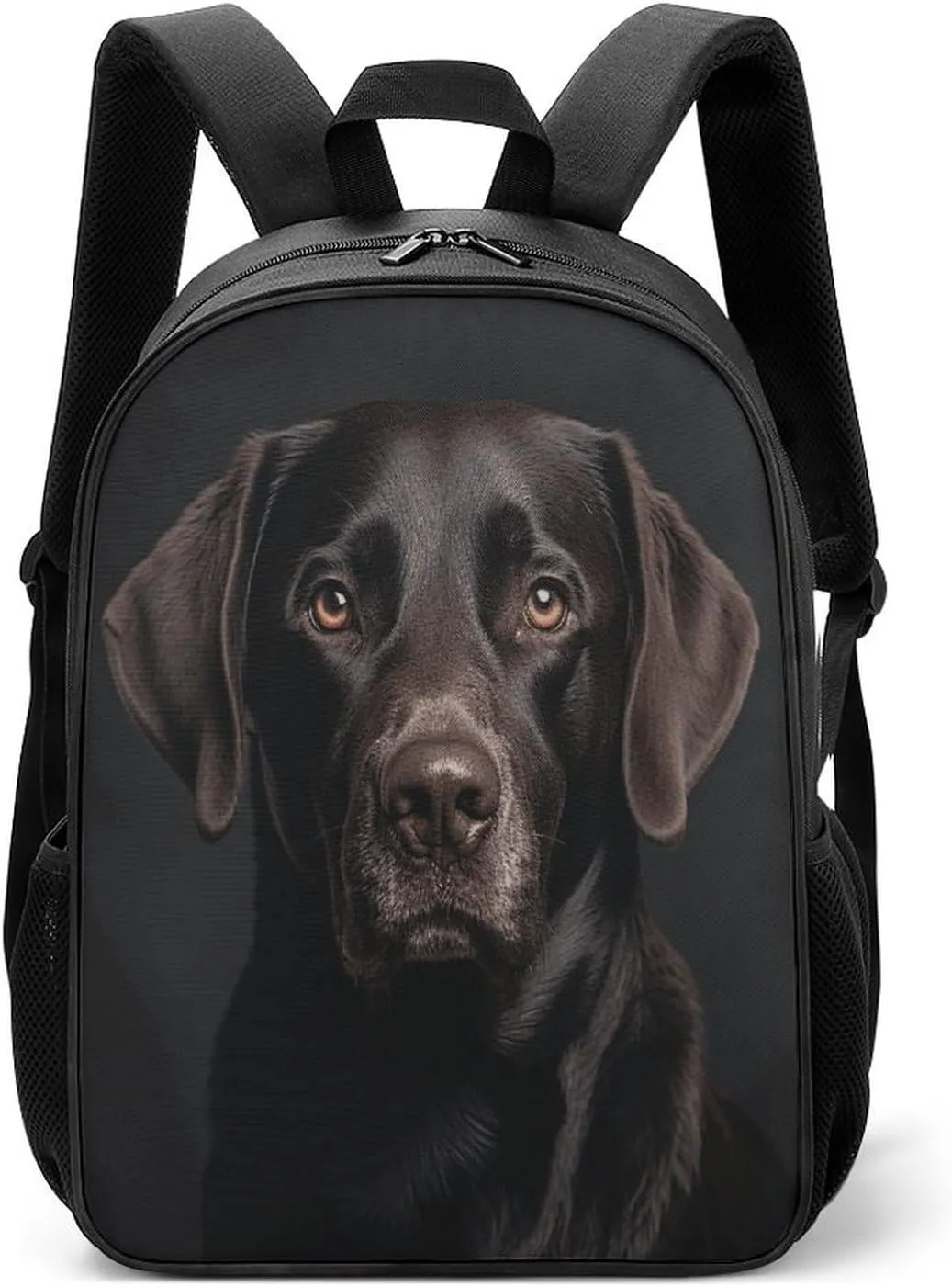 Lightweight Backpacks Cute Travel Bag Durable Black Lab Dog Printing Small Travel Backpack For Women & Men