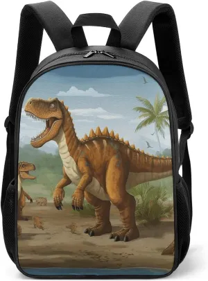 Lightweight Backpacks Cute Travel Bag Durable Period Dinosaur Printing Small Travel Backpack For Women & Men