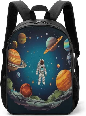 Lightweight Backpacks Cute Travel Bag Durable Rocket Astronaut Printing Small Travel Backpack For Women & Men
