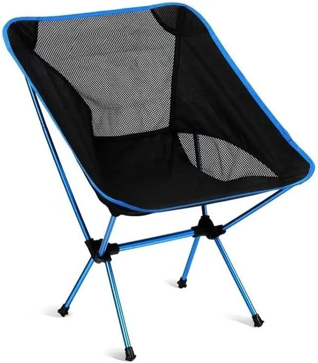 Lightweight Camping Chair Portable Camping Chair Outdoor Lightweight Aluminum Moon Chair Leisure Camping Fishing Chair Folding Stool Outdoor Hiking (Color : A)
